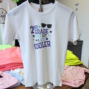 White Kids T-Shirt with Cool Print